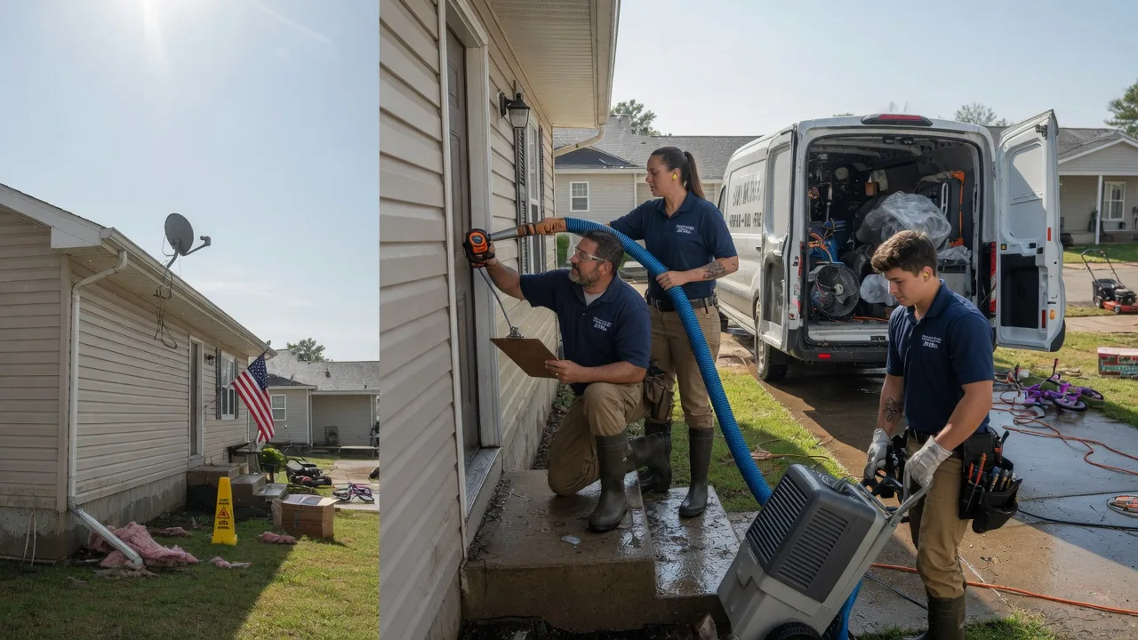 Ceiling Water Damage Restoration in Kemp, OK near me